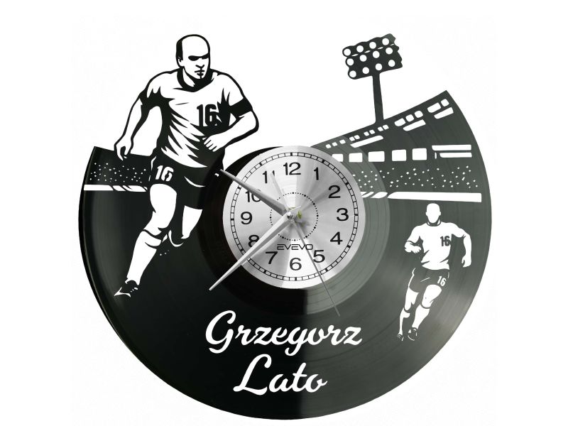 Grzegorz Lato Płyta Winylowa Zegar Ścienny Prezent Upominek Urodziny Dla Niej Dla Niego EVEVO evevo.pl Z0118