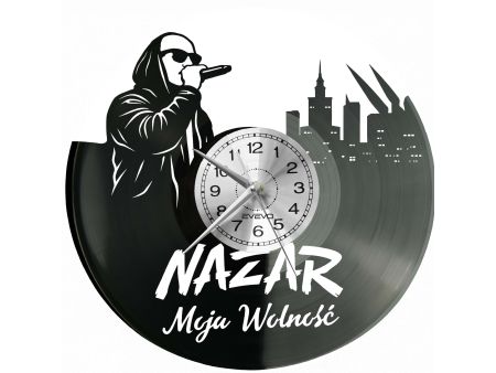 Nazar Moja Wolność Płyta Winylowa Zegar Ścienny Prezent Upominek Urodziny Dla Niej Dla Niego EVEVO evevo.pl Z0119