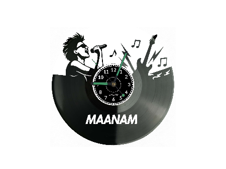 Mannam Płyta Winylowa Zegar Ścienny Prezent Upominek Urodziny Dla Niej Dla Niego EVEVO evevo.pl Z0121