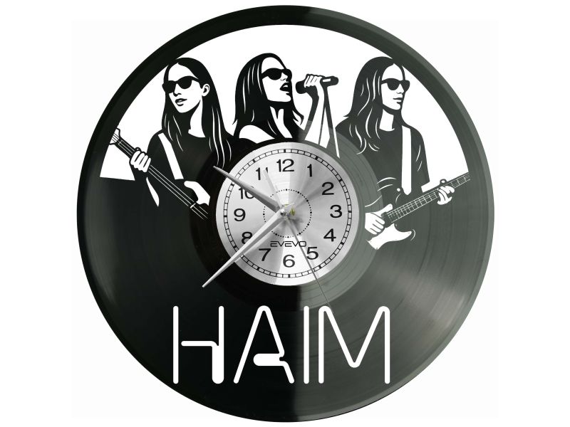HAIM Płyta Winylowa Zegar Ścienny Prezent Upominek Urodziny Dla Niej Dla Niego EVEVO evevo.pl Z0122