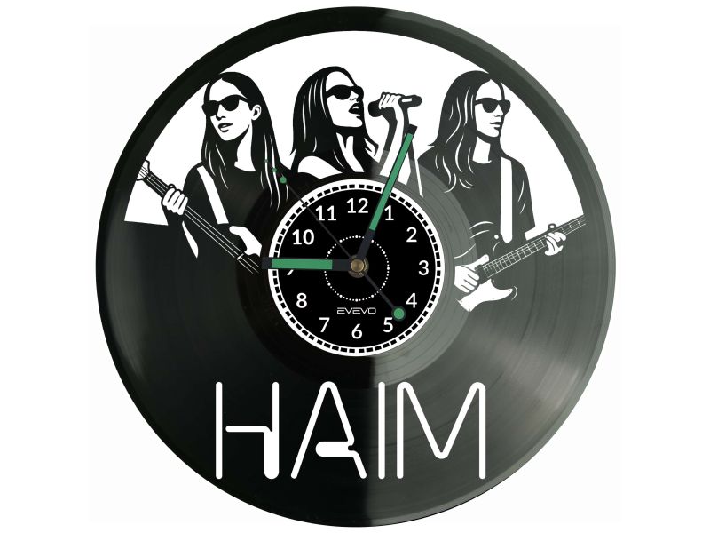 HAIM Płyta Winylowa Zegar Ścienny Prezent Upominek Urodziny Dla Niej Dla Niego EVEVO evevo.pl Z0122