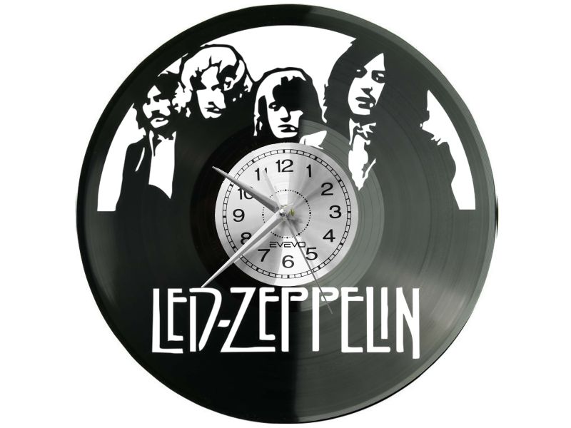 Led Zeppelin Płyta Winylowa Zegar Ścienny Prezent Upominek Urodziny Dla Niej Dla Niego EVEVO evevo.pl Z0124