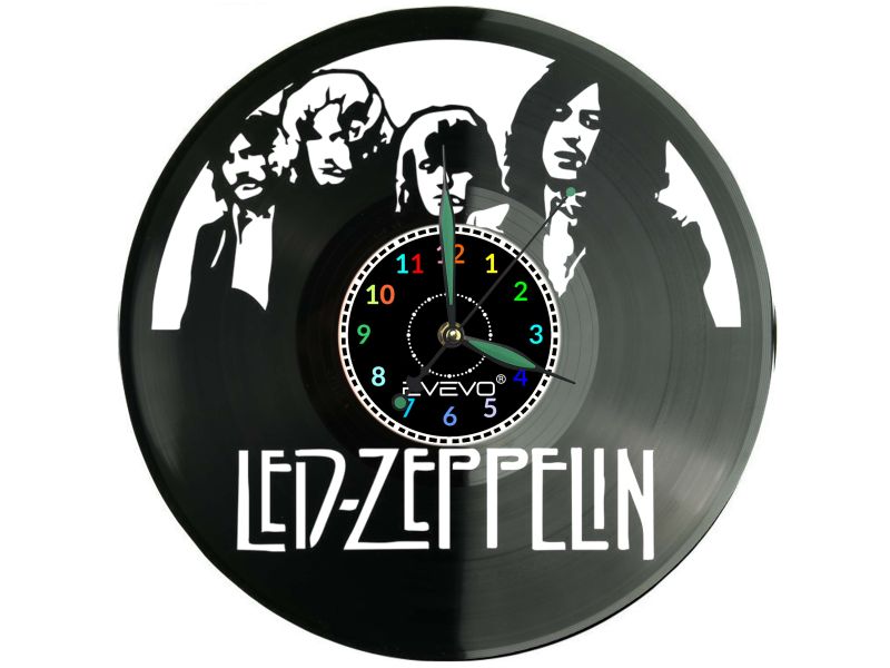 Led Zeppelin Płyta Winylowa Zegar Ścienny Prezent Upominek Urodziny Dla Niej Dla Niego EVEVO evevo.pl Z0124