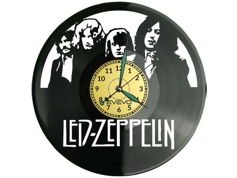 Led Zeppelin Płyta Winylowa Zegar Ścienny Prezent Upominek Urodziny Dla Niej Dla Niego EVEVO evevo.pl Z0124