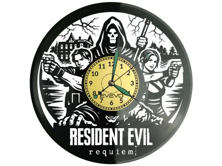 Resident Evil Requiem Płyta Winylowa Zegar Ścienny Prezent Upominek Urodziny Dla Niej Dla Niego EVEVO evevo.pl Z0126
