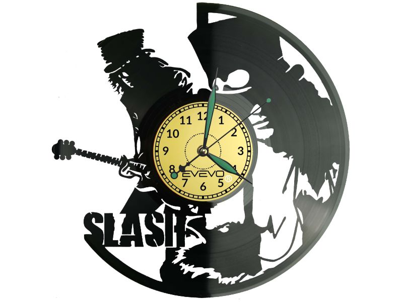 Slash Płyta Winylowa Zegar Ścienny Prezent Upominek Urodziny Dla Niej Dla Niego EVEVO evevo.pl Z0127