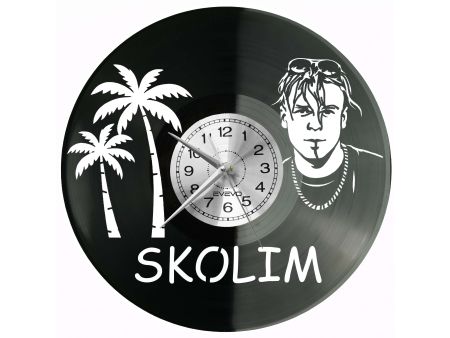 Skolim Płyta Winylowa Zegar Ścienny Prezent Upominek Urodziny Dla Niej Dla Niego EVEVO evevo.pl Z0129