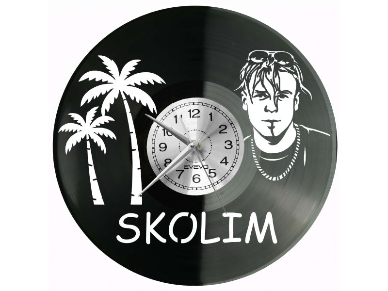 Skolim Płyta Winylowa Zegar Ścienny Prezent Upominek Urodziny Dla Niej Dla Niego EVEVO evevo.pl Z0129