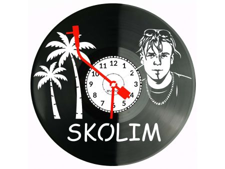Skolim Płyta Winylowa Zegar Ścienny Prezent Upominek Urodziny Dla Niej Dla Niego EVEVO evevo.pl Z0129