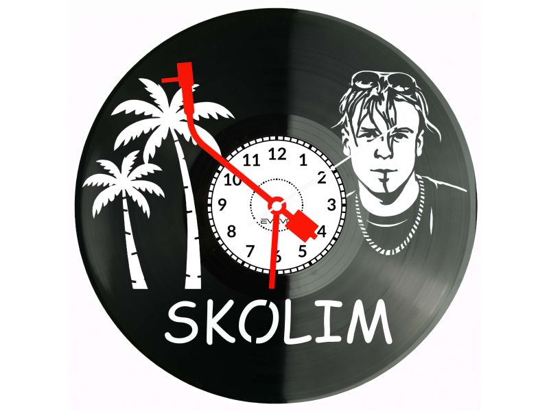 Skolim Płyta Winylowa Zegar Ścienny Prezent Upominek Urodziny Dla Niej Dla Niego EVEVO evevo.pl Z0129