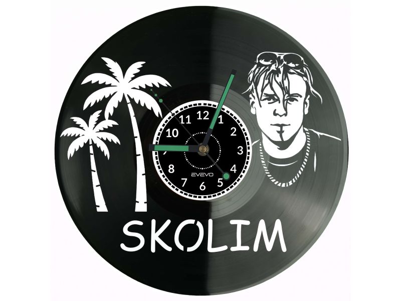 Skolim Płyta Winylowa Zegar Ścienny Prezent Upominek Urodziny Dla Niej Dla Niego EVEVO evevo.pl Z0129