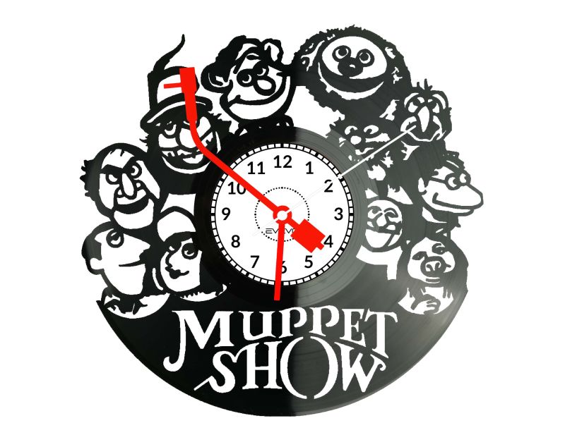 Muppet Show Płyta Winylowa Zegar Ścienny Prezent Upominek Urodziny Dla Niej Dla Niego EVEVO evevo.pl Z0133