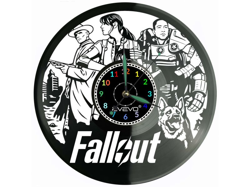 Fallout Serial Płyta Winylowa Zegar Ścienny Prezent Upominek Urodziny Dla Niej Dla Niego EVEVO evevo.pl Z0136