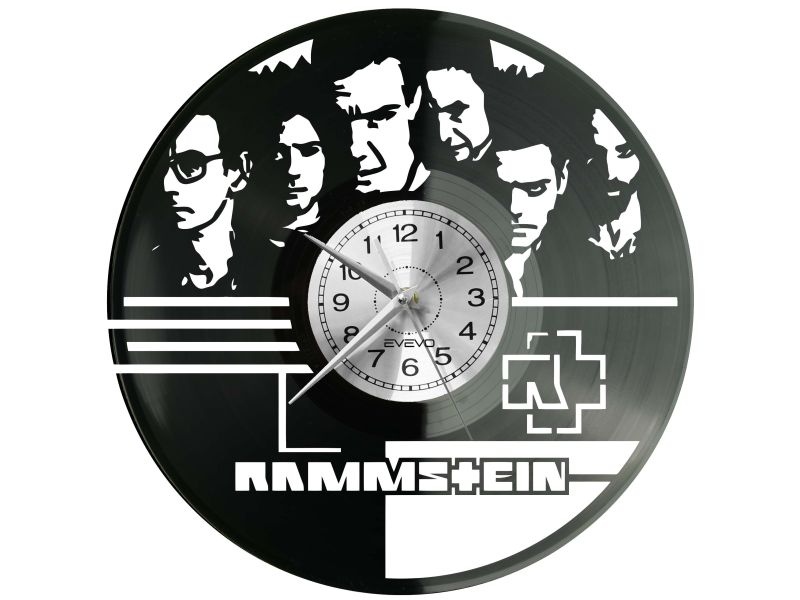 Rammstein Płyta Winylowa Zegar Ścienny Prezent Upominek Urodziny Dla Niej Dla Niego EVEVO evevo.pl Z0139