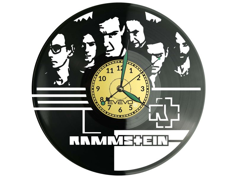 Rammstein Płyta Winylowa Zegar Ścienny Prezent Upominek Urodziny Dla Niej Dla Niego EVEVO evevo.pl Z0139