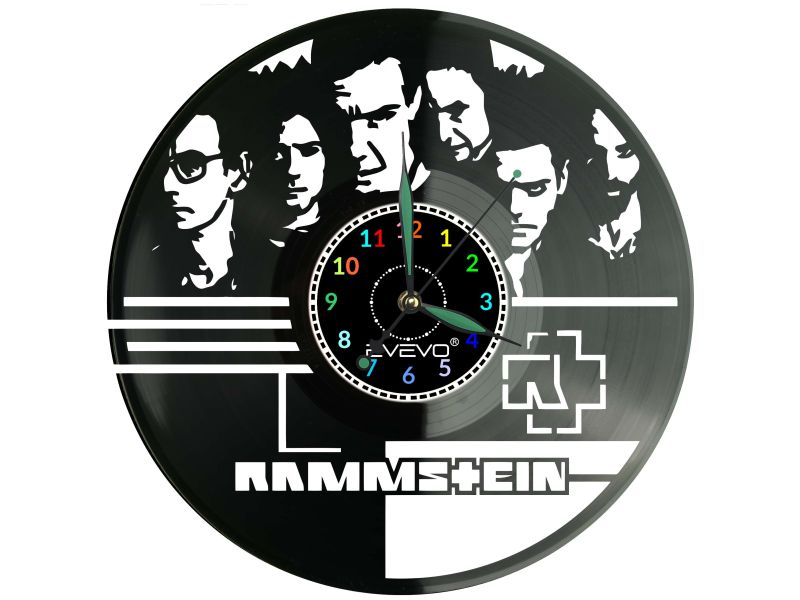 Rammstein Płyta Winylowa Zegar Ścienny Prezent Upominek Urodziny Dla Niej Dla Niego EVEVO evevo.pl Z0139