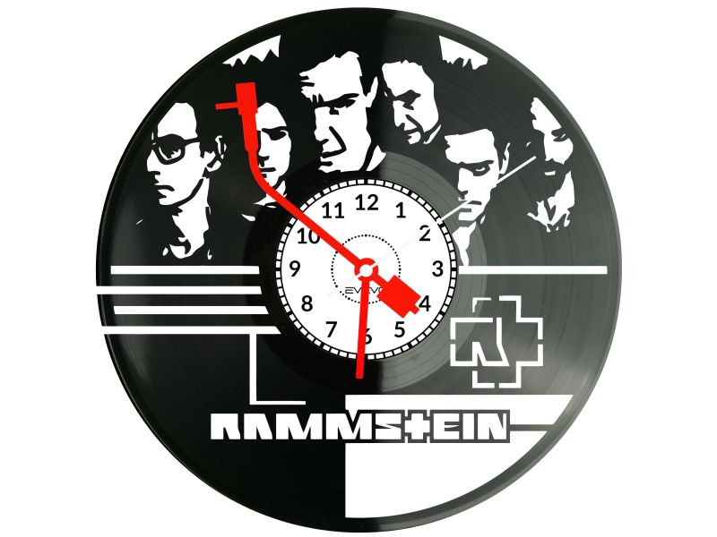 Rammstein Płyta Winylowa Zegar Ścienny Prezent Upominek Urodziny Dla Niej Dla Niego EVEVO evevo.pl Z0139