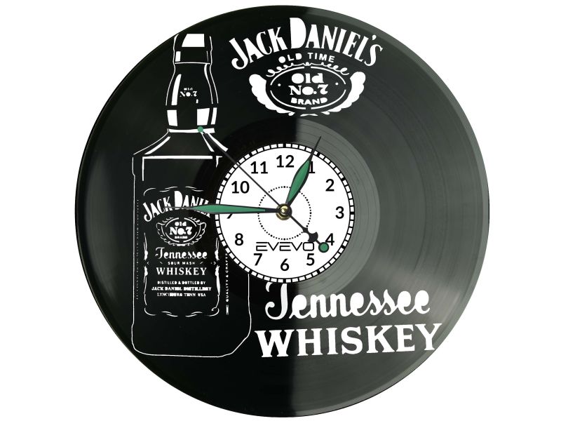 Jack Daniel's Płyta Winylowa Zegar Ścienny Prezent Upominek Urodziny Dla Niej Dla Niego EVEVO evevo.pl Z0141