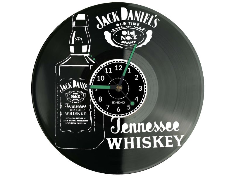 Jack Daniel's Płyta Winylowa Zegar Ścienny Prezent Upominek Urodziny Dla Niej Dla Niego EVEVO evevo.pl Z0141