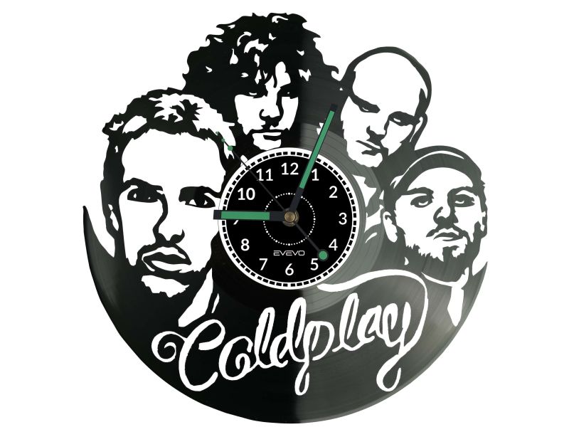 Coldplay Płyta Winylowa Zegar Ścienny Prezent Upominek Urodziny Dla Niej Dla Niego EVEVO evevo.pl Z0143