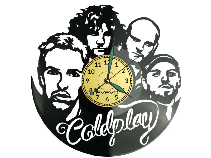 Coldplay Płyta Winylowa Zegar Ścienny Prezent Upominek Urodziny Dla Niej Dla Niego EVEVO evevo.pl Z0143