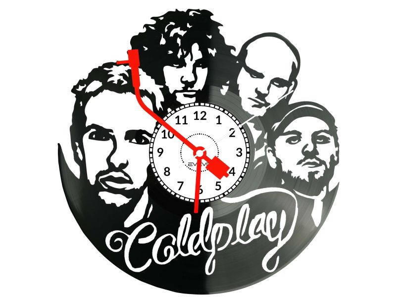 Coldplay Płyta Winylowa Zegar Ścienny Prezent Upominek Urodziny Dla Niej Dla Niego EVEVO evevo.pl Z0143