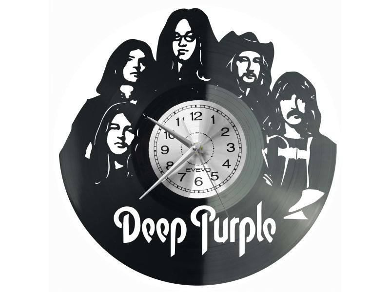 Deep Purple Płyta Winylowa Zegar Ścienny Prezent Upominek Urodziny Dla Niej Dla Niego EVEVO evevo.pl Z0144