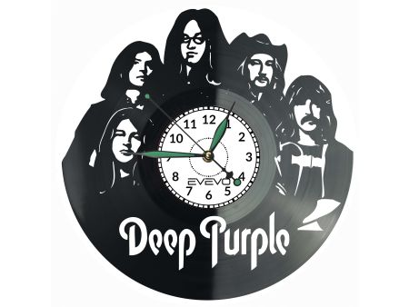 Deep Purple Płyta Winylowa Zegar Ścienny Prezent Upominek Urodziny Dla Niej Dla Niego EVEVO evevo.pl Z0144