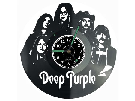 Deep Purple Płyta Winylowa Zegar Ścienny Prezent Upominek Urodziny Dla Niej Dla Niego EVEVO evevo.pl Z0144