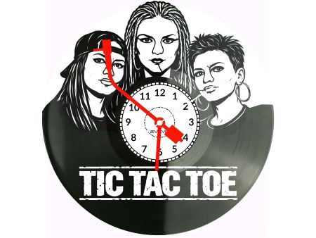 Tik Tac Toe Płyta Winylowa Zegar Ścienny Prezent Upominek Urodziny Dla Niej Dla Niego EVEVO evevo.pl Z0145