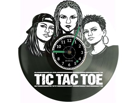 Tik Tac Toe Płyta Winylowa Zegar Ścienny Prezent Upominek Urodziny Dla Niej Dla Niego EVEVO evevo.pl Z0145