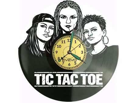 Tik Tac Toe Płyta Winylowa Zegar Ścienny Prezent Upominek Urodziny Dla Niej Dla Niego EVEVO evevo.pl Z0145