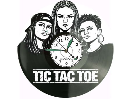 Tik Tac Toe Płyta Winylowa Zegar Ścienny Prezent Upominek Urodziny Dla Niej Dla Niego EVEVO evevo.pl Z0145