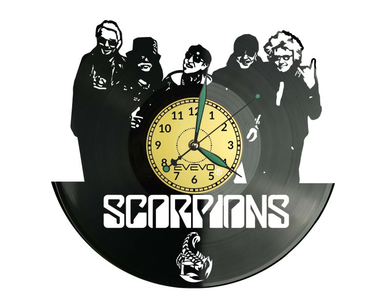 Scorpions Płyta Winylowa Zegar Ścienny Prezent Upominek Urodziny Dla Niej Dla Niego EVEVO evevo.pl Z0154