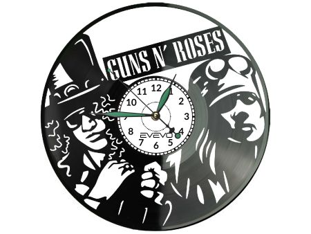 Guns N’ Roses Płyta Winylowa Zegar Ścienny Prezent Upominek Urodziny Dla Niej Dla Niego EVEVO evevo.pl Z0153