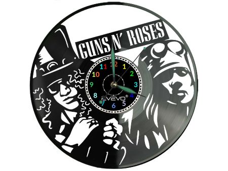 Guns N’ Roses Płyta Winylowa Zegar Ścienny Prezent Upominek Urodziny Dla Niej Dla Niego EVEVO evevo.pl Z0153