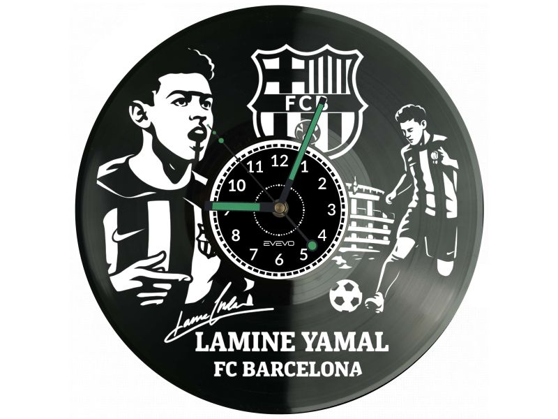 Lamine Yamal płyta winylowa, Lamine Yamal zegar ścienny, Lamine Yamal prezent, Lamine Yamal upominek