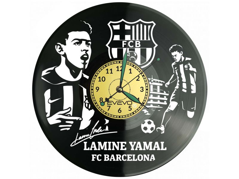 Lamine Yamal płyta winylowa, Lamine Yamal zegar ścienny, Lamine Yamal prezent, Lamine Yamal upominek