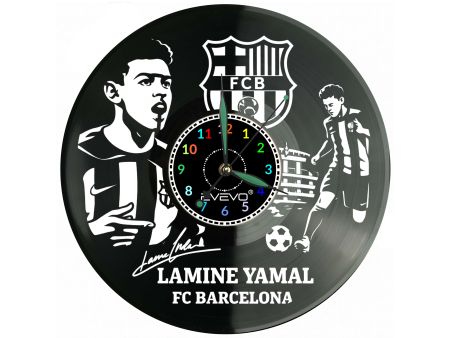 Lamine Yamal Zegar Ścienny Płyta Winylowa Prezent Upominek Urodziny Dla Niej Dla Niego EVEVO evevo.pl V0016
