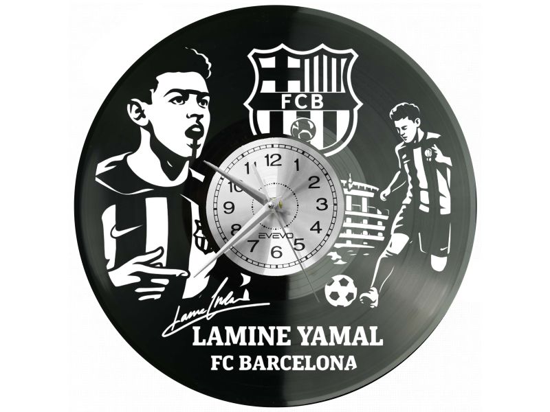 Lamine Yamal płyta winylowa, Lamine Yamal zegar ścienny, Lamine Yamal prezent, Lamine Yamal upominek