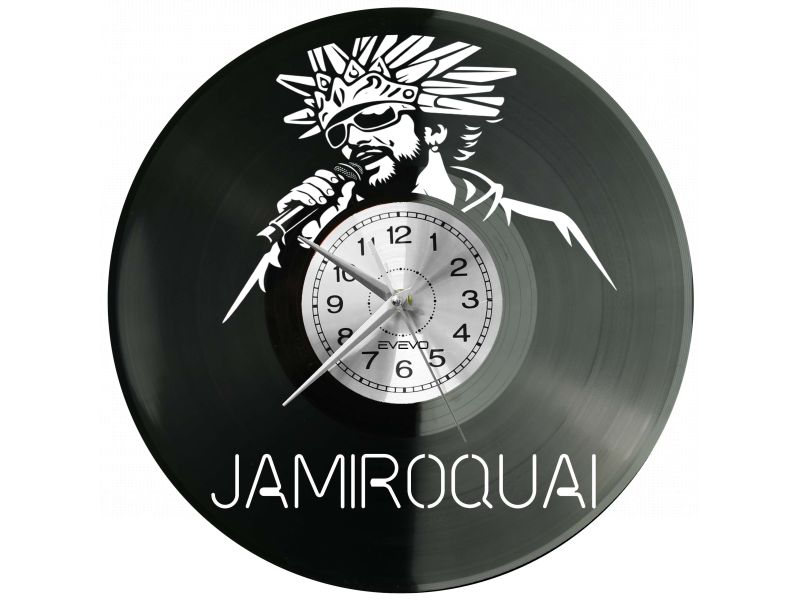 JAMIROQUAI Płyta Winylowa Zegar Ścienny Prezent Upominek Urodziny Dla Niej Dla Niego EVEVO evevo.pl V0018