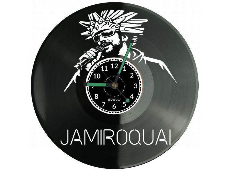 JAMIROQUAI Płyta Winylowa Zegar Ścienny Prezent Upominek Urodziny Dla Niej Dla Niego EVEVO evevo.pl V0018