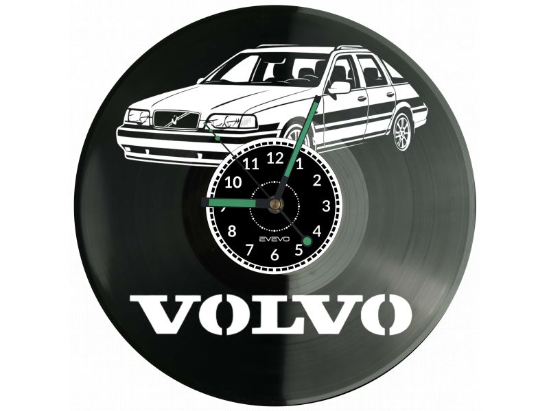 VOLVO Zegar Ścienny Płyta Winylowa Prezent Upominek Urodziny Dla Niej Dla Niego EVEVO evevo.pl V0019