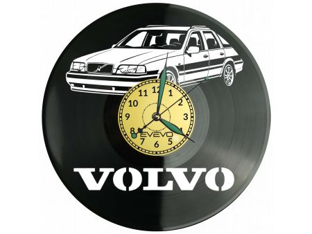 VOLVO Zegar Ścienny Płyta Winylowa Prezent Upominek Urodziny Dla Niej Dla Niego EVEVO evevo.pl V0019