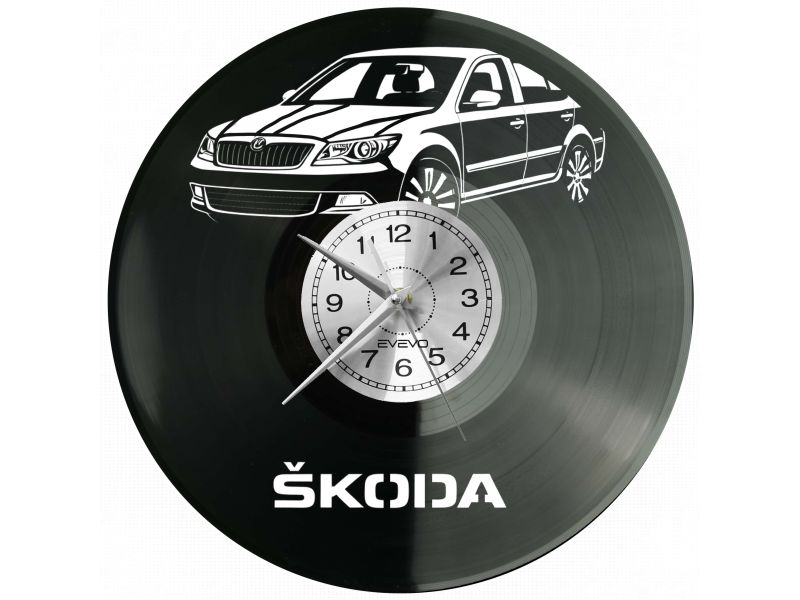 Skoda Octavia Płyta Winylowa Zegar Ścienny Prezent Upominek Urodziny Dla Niej Dla Niego EVEVO evevo.pl V0020