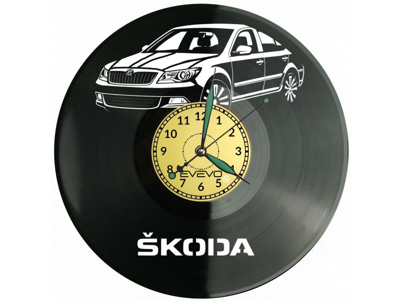 Skoda Octavia Płyta Winylowa Zegar Ścienny Prezent Upominek Urodziny Dla Niej Dla Niego EVEVO evevo.pl V0020