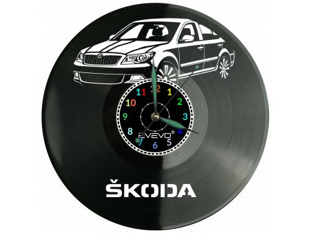 Skoda Octavia Płyta Winylowa Zegar Ścienny Prezent Upominek Urodziny Dla Niej Dla Niego EVEVO evevo.pl V0020