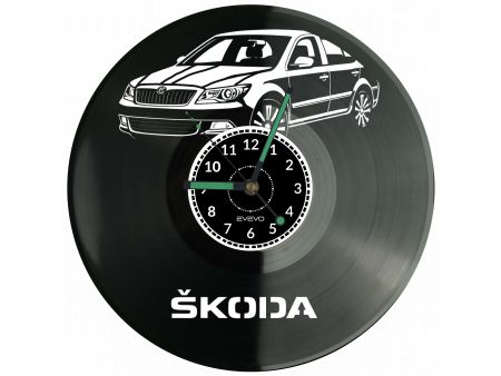 Skoda Octavia Płyta Winylowa Zegar Ścienny Prezent Upominek Urodziny Dla Niej Dla Niego EVEVO evevo.pl V0020