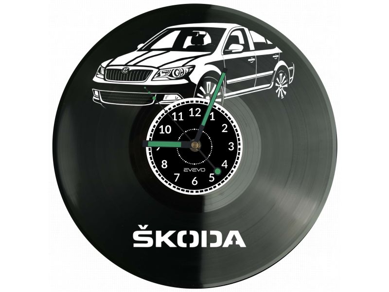 Skoda Octavia Płyta Winylowa Zegar Ścienny Prezent Upominek Urodziny Dla Niej Dla Niego EVEVO evevo.pl V0020