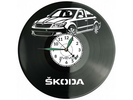 Skoda Octavia Płyta Winylowa Zegar Ścienny Prezent Upominek Urodziny Dla Niej Dla Niego EVEVO evevo.pl V0020